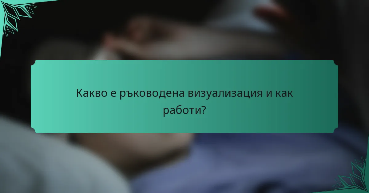 Какво е ръководена визуализация и как работи?
